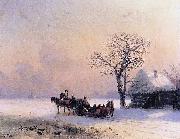 Ivan Aivazovsky Winter Scene in Little Russia oil painting picture wholesale